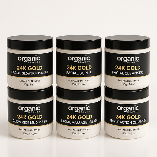 24k gold facial kit (6 Steps Family Package)