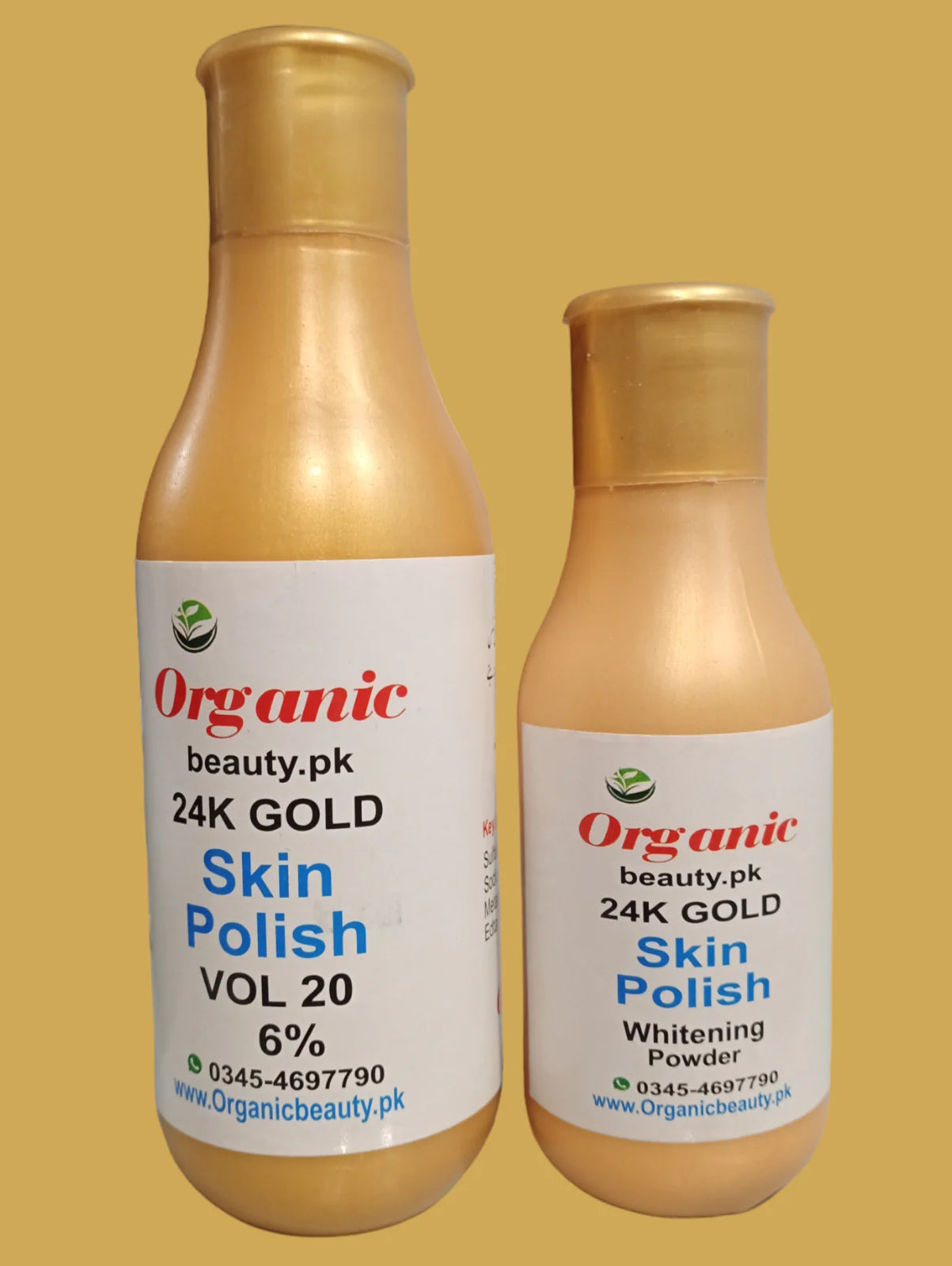 24k Gold skin polish