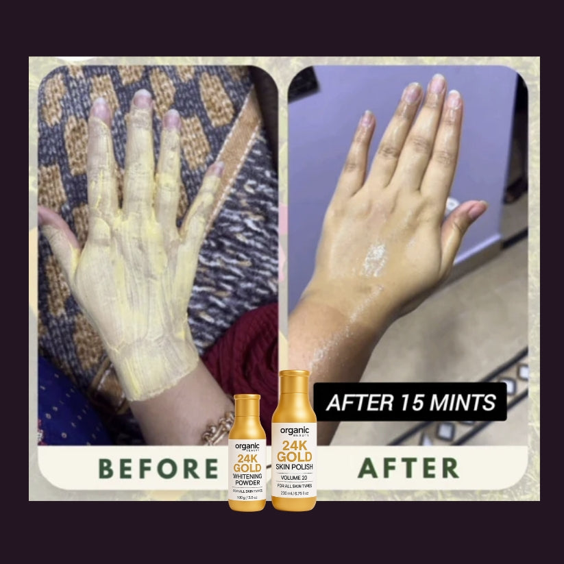 24k Gold Skin Polish With 100% Results